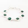 Green Onyx Gemstone 925 Sterling Silver Jewelry Handmade Bracelet Wedding Gift RB-14-16