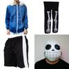 Costum Cosplay Unic Joc Undertale Sans Hanorac cu Pantaloni Scurți Confortabili și Mască