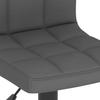 Bar Stool 2 Pcs Dark Grey Fabric