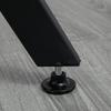 Dining Table, Round Kitchen Table with Black Legs, Anti-slip Foot Pads for Living Room, Dining Room 90 x 76 cm, Brown