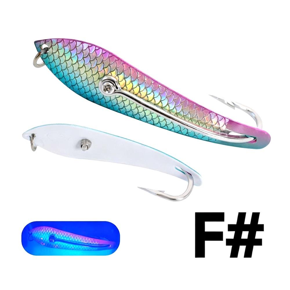 4.06 Inch Fishing Bait 3D Fish Scale Metal Sequin Bait Jig Lure Deep Sea Lure  Trolling Fishing
