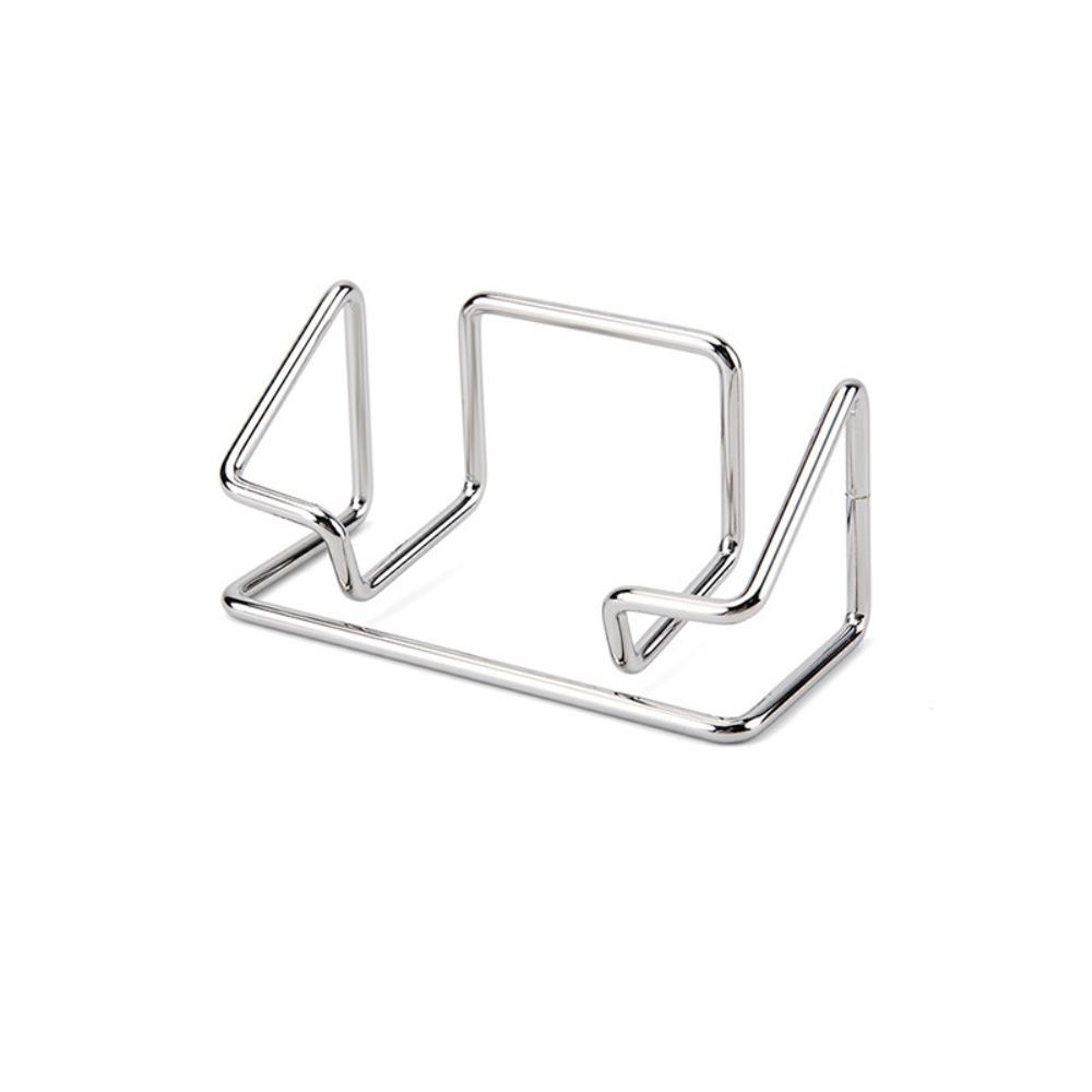 Metal Business Card Holder Minimalist Photo Stand Display Rack Card Display Stand Office Desk серебряный 694₽