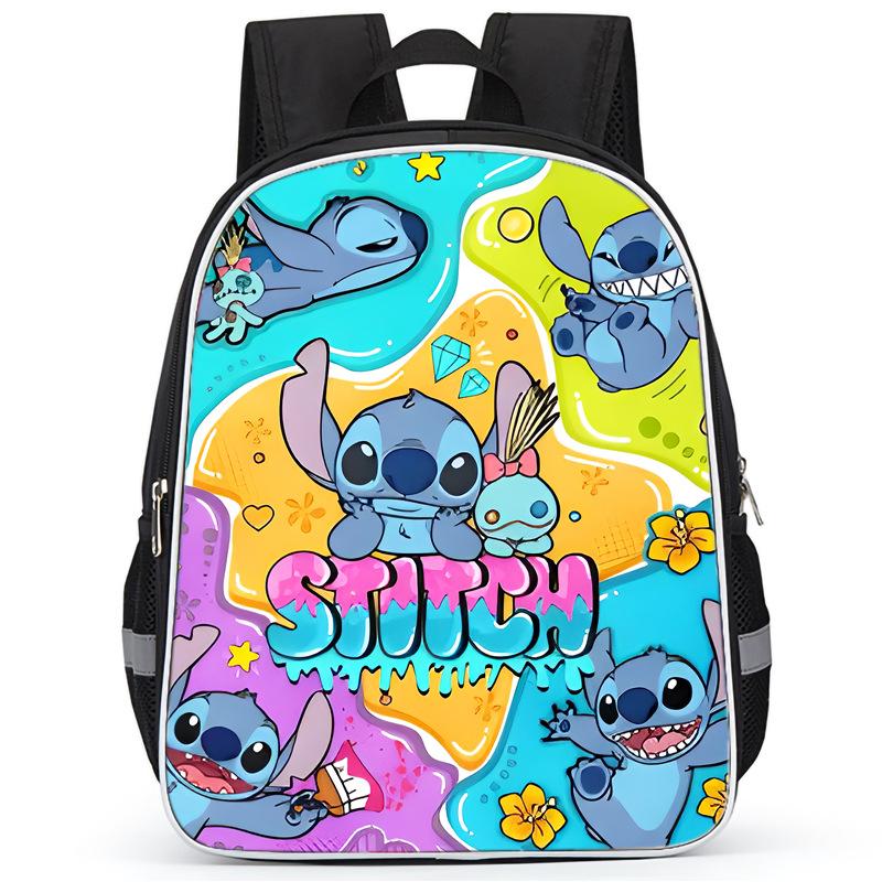 Stitch Peripheral Anime Backpack Men'S And Women'S School Bags
