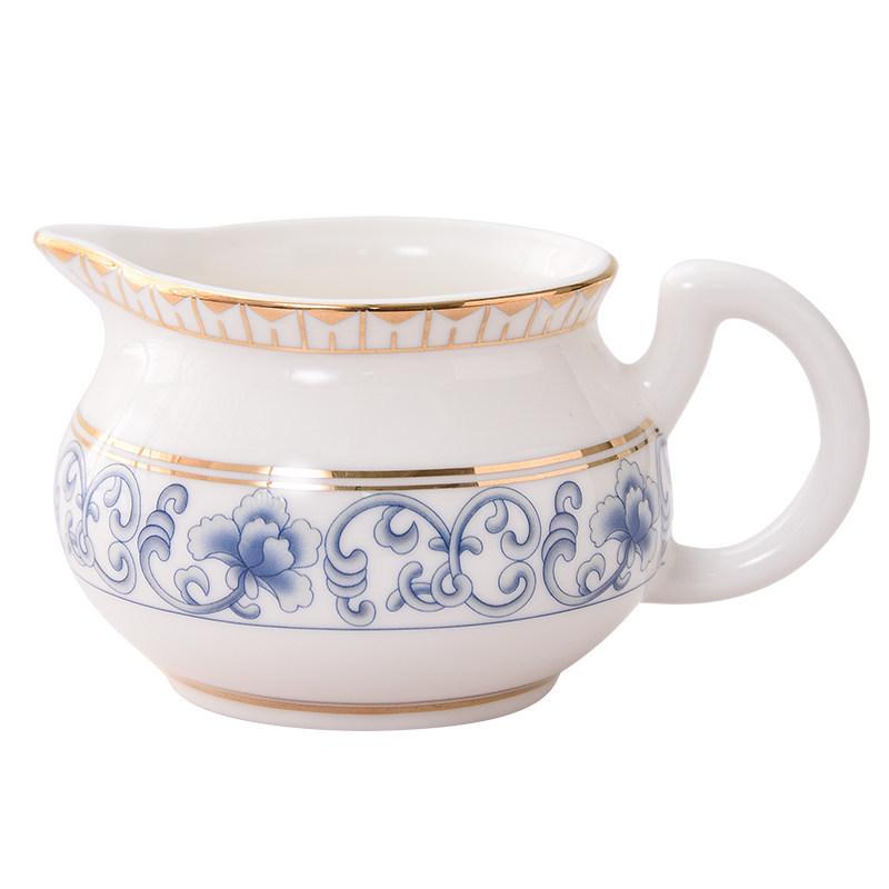 Blue & White Porcelain Tea Pitcher Gong Dao Bei 170ml for Kung Fu Tea Sets