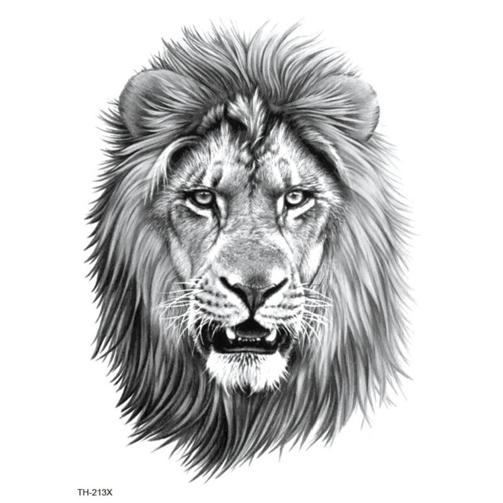 Water Transfer Decals Tiger Lion Wolf Tattoo Stickers Animal Body Art Tattoo  Finger Hand Legs