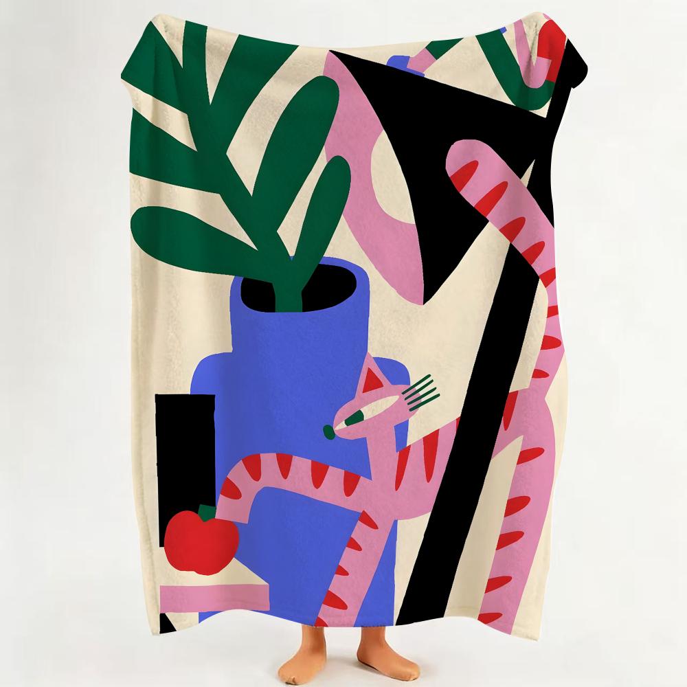Illustrator A Anastacia Sholik Throw Flannel Throw Blanket Suitable for Sofa Living Room Bedroom 75cmx90cm