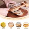 Lame de Pan de Madera Premium con Mango Ergonómico Hoja Ajustable para Rebanado Uniforme, Herramienta de Cocina Rústica para Panes Artesanales y Pasteles