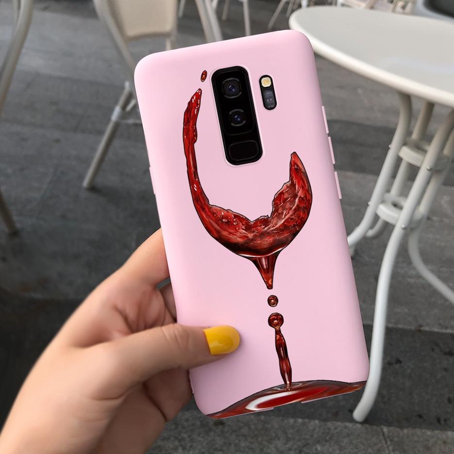 For Samsung Galaxy S9 Plus Case S9+ G965F Cute Candy Painted Fundas Matte Cover For Samsung S9 S9+ S 9 Plus Phone Case Soft Bags
