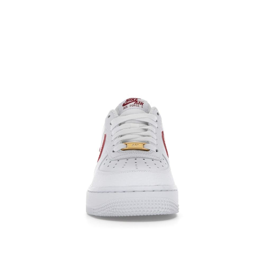 Nike Zapatillas para hombre Air Force 1 Low Blanco Rojo Equipo CZ0326-100