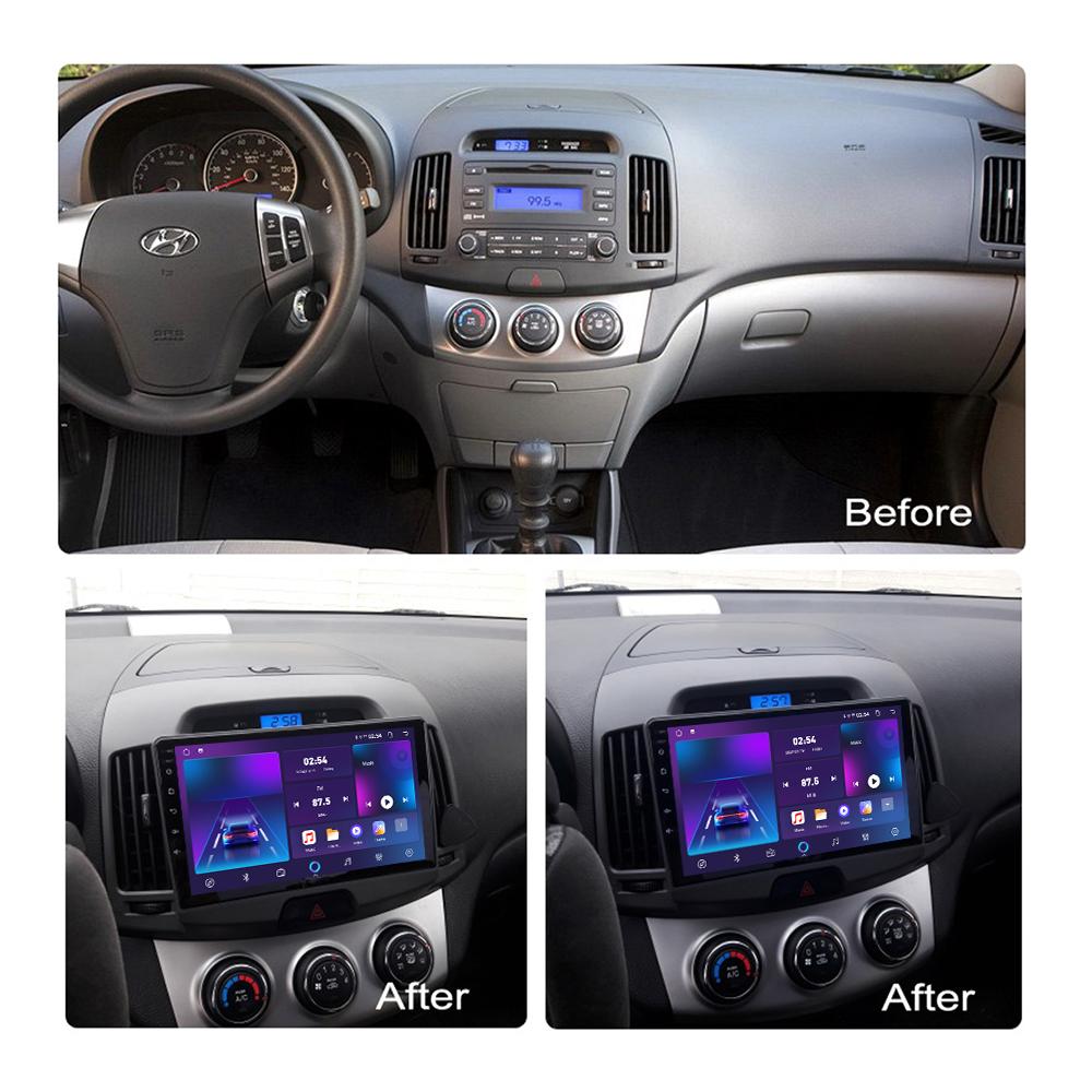 Android Car-Play Car Radio For Hyundai Elantra 2007-2011 Multimedia Player Head Unit Stereo GPS Navigation BT WIFI,2+64GB