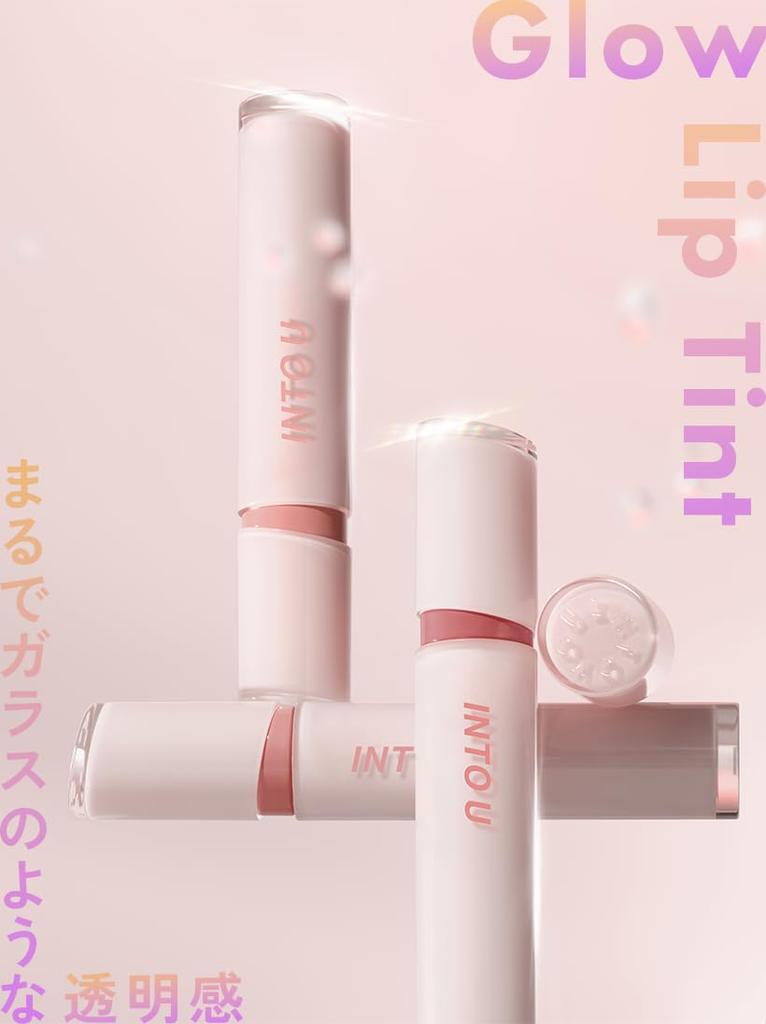 INTO U Glow Lip Tint, Highly Moisturizing, Highly Color-Paying, Contains Moisturizing Ingredients (GW06 In Red, Free)