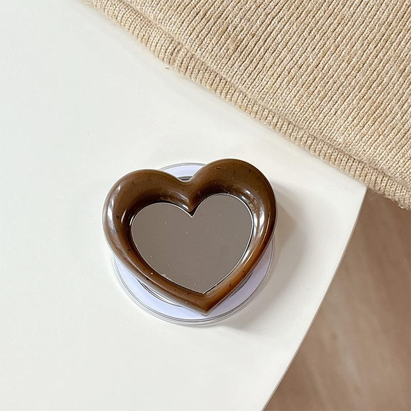 Simple Mirror Mobile Phone Magnetic Suction Is Suitable For Magsafe Desktop Airbag Bracket Telescopic Women'S Makeup Mirror