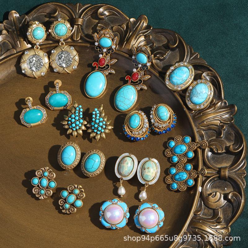 Yong Nuo Vintage Retro Jewelry: High-End, Colorfast Antique Earrings