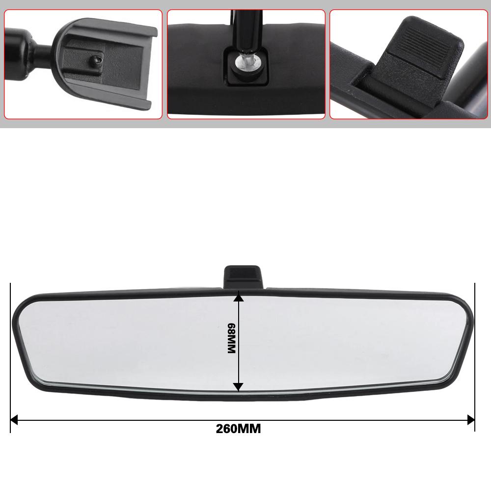 Interior Rearview Mirror 8993023K For Jeep Wrangler TJ 1997-2006 YJ 1987-1995 Cherokee XJ 1984-1991 Rear View Mirror Replacement Interior Mirrors6