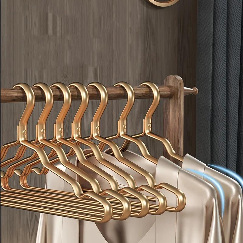 10/5pcs Smooth durable metal shirt dress hanger, lightweight and sturdy metal rack for jacket pants casual pants
