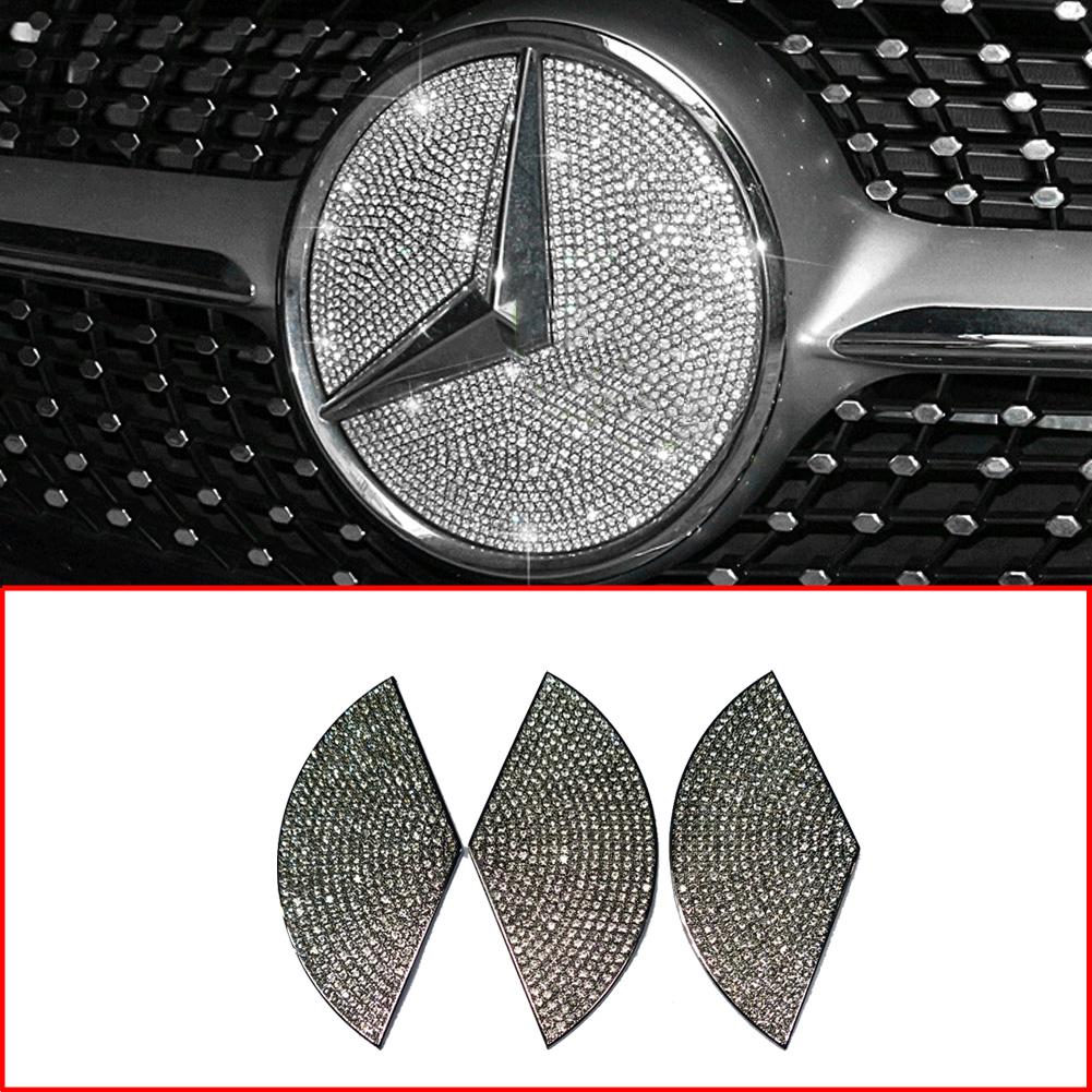 NEU Für Mercedes Benz A B C E CLA GLA GLK Klasse W177 W176 W246 W205 W213 C118 X204 Auto Kühlergrill Netz Emblem Logo Diamantverkleidung Abdeckung