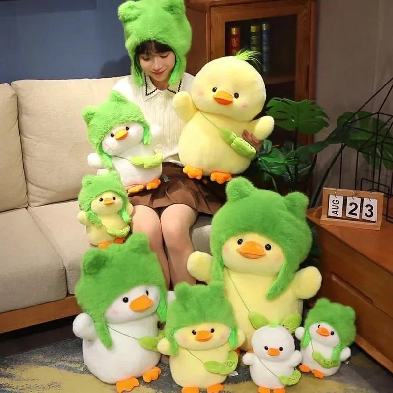 24/35/50cm Yellow Duck High Quality Anime Cute Plushie Wild Duck Plush Toys Lifelike Animals Simulation Stuffed Doll Kawaii Soft