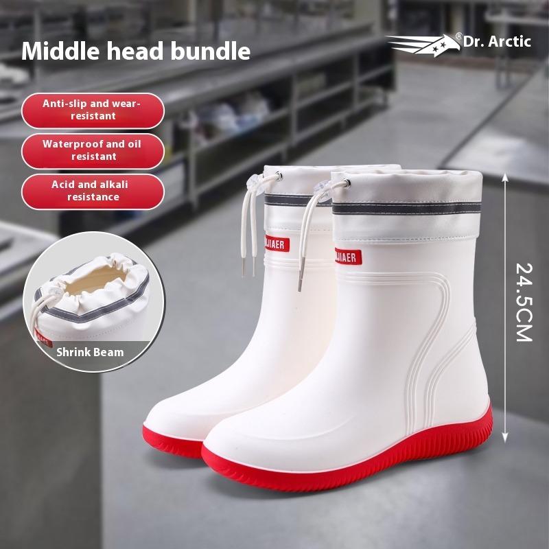 High Quality Factory Manufacture Waterproof Anti-slip Rain Boots Multi-site Using PVC Work Boots Gumboots