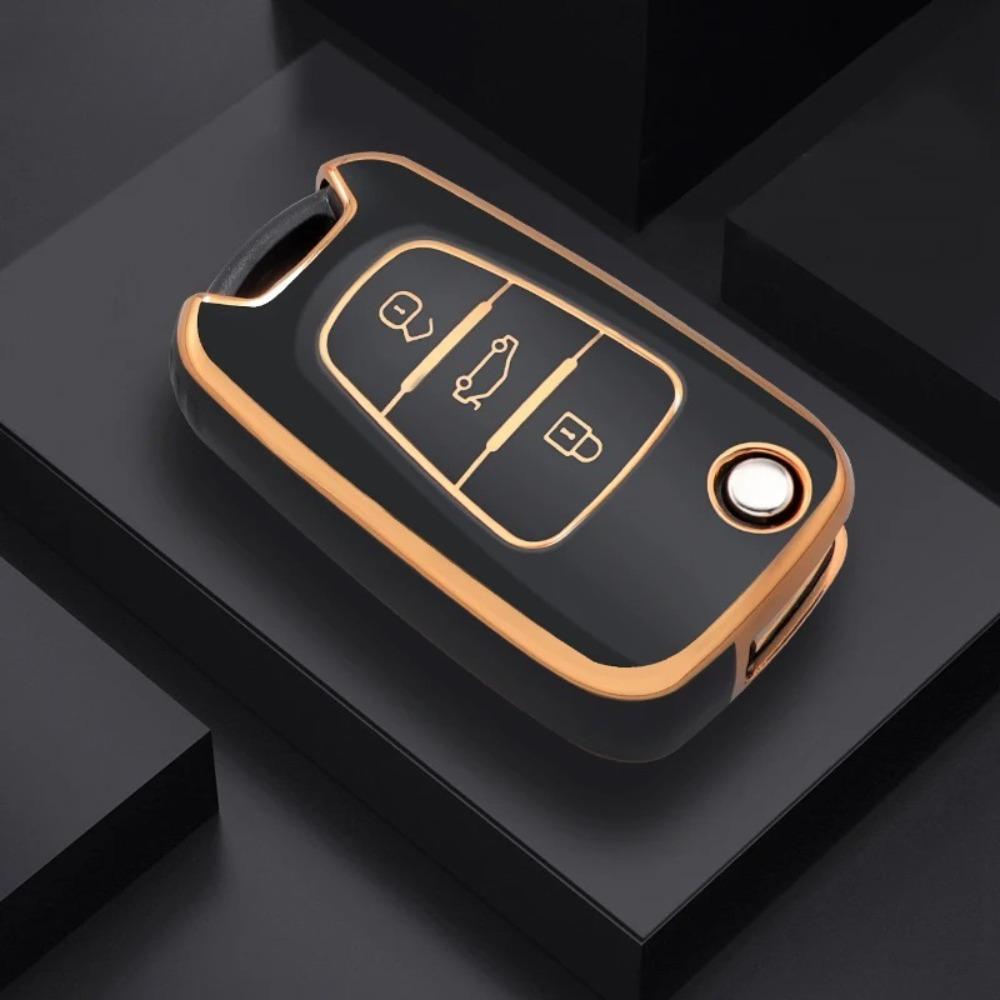 Fashion TPU Car Folding Key Case Cover Fob for Hyundai I20 I30 Elantra Azera Veracruz Veloster Kia Rio K7 K5 Sportage Sorento