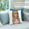 Fashion Sexy Woman Pillow Case Short plush Double-sided Print Square Throw Pillow Covers Sofa Home Cushion Decor