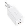 Network Charger Baseus Gan5 Pro 2Xusb-C + Usb, 65W (White)
