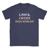 Logo Law And Order Graphic Printed T Shirts for Unisex Women Pure Cotton Tee Shirt Clothing