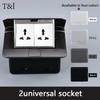 Hidden Ground PLUG Socket,Power Sockets With USB Charge Port,16A Russia Eu FR HDMI Standard POP-UP Floor Outlets 146x120mm