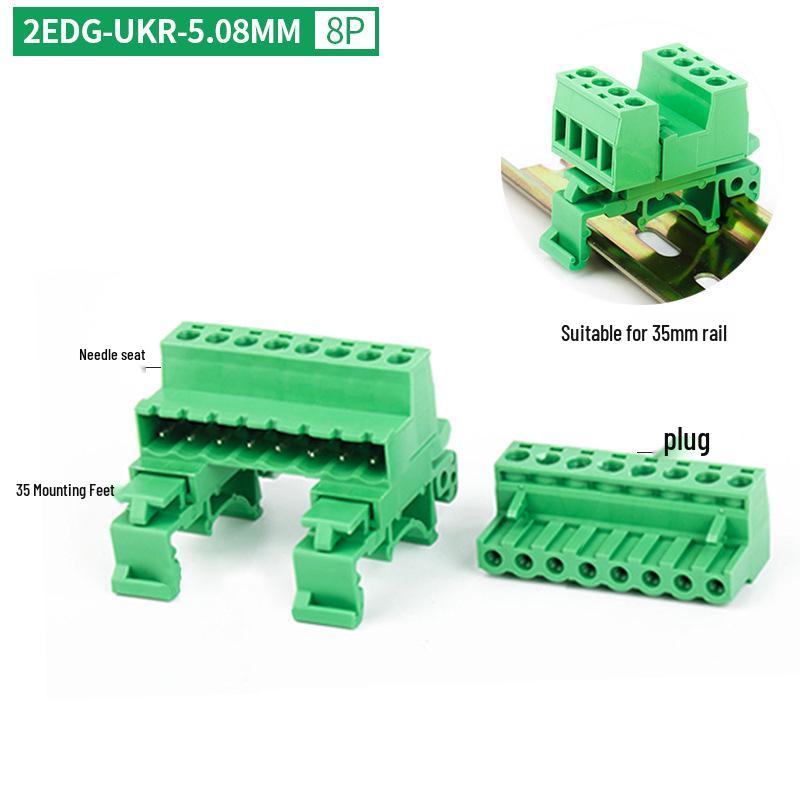 2EDG-UKR-5.08MM Plug-in Rail Guide Terminal Block Connector