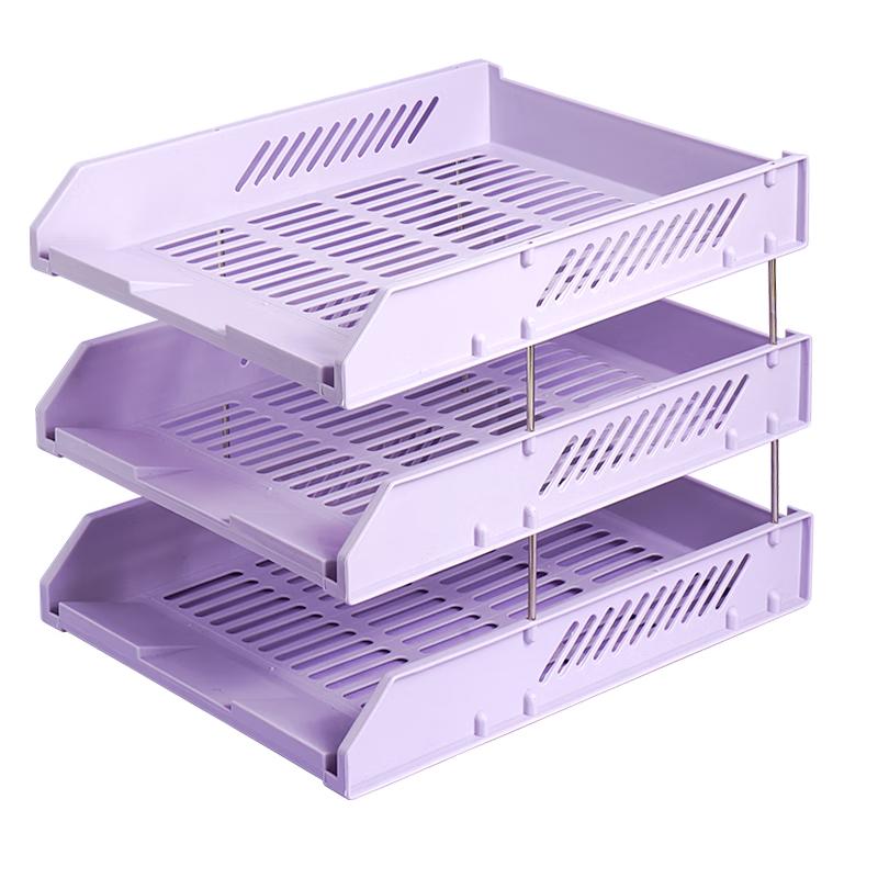 SIMAA Morandi Three-Tier Desk File Organizer
