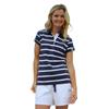 Lazy Jacks Womens/Ladies Striped Cotton Pique Polo Shirt