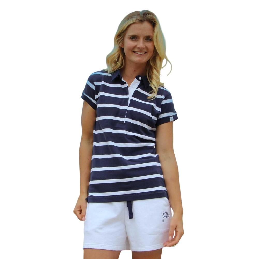 Lazy Jacks Womens/Ladies Striped Cotton Pique Polo Shirt