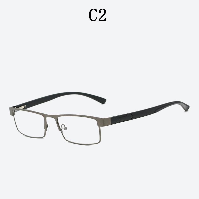 

BOYSEEN Men Titanium alloy Reading Glasses Non spherical 12 Layer Coated lenses Retro Business Hyperopia Prescription Eyeglasses +150