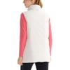 Fila Fitness Solid Color Outdoor Casual Sports Zip Stand Collar Vest Women Vests Steam-White A51W441901F-IV