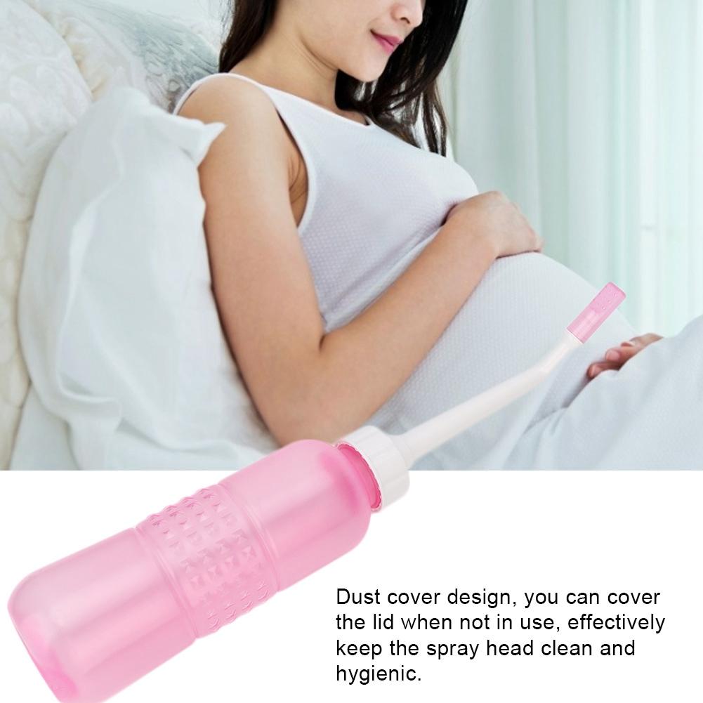 Tragbarer Hand-Bidet-Sprayer Intimbereich Analreiniger Reinigung für Frauen Alte Menschen (Rosa)