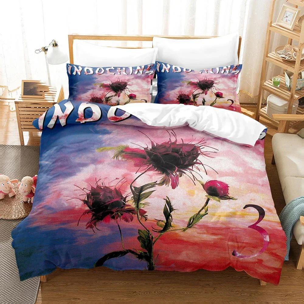 3D Print Indochine Rock Bedding Set Single Twin Double Queen King Cal King Size Bed Linen Set