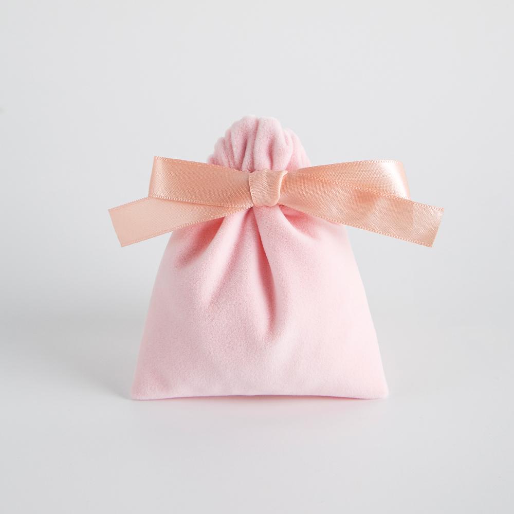 5pcs/Lot Bulk Beige Velvet Pouches Ribbon Jewelry Packing Display Storage For Wedding Candy Gift Travel Drawstring Dust Bags
