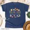 Personalized Teacher Appreciation T-Shirt: Floral Thank You Gift