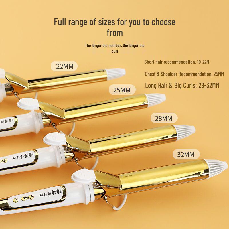 

Miyazumi Haoki Золотий Керамічний Завивач для Волосся з Негативними Іонами - Салонний Завивач для Волосся Без Пошкоджень. 28mm