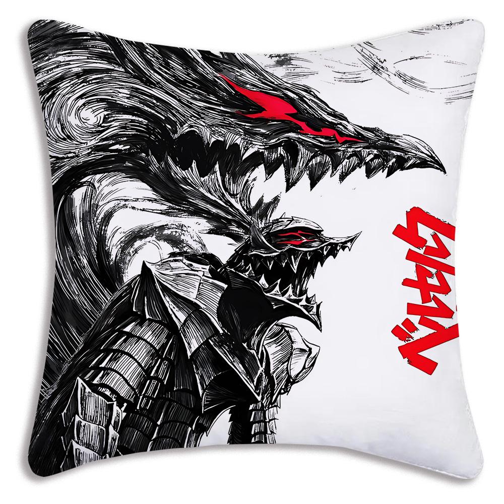 Berserk Pillowcase Pillow Covers Decorative Pillows Room Decorating Items Sofa Cover Modern Home Decoration Anime Cushion Decor