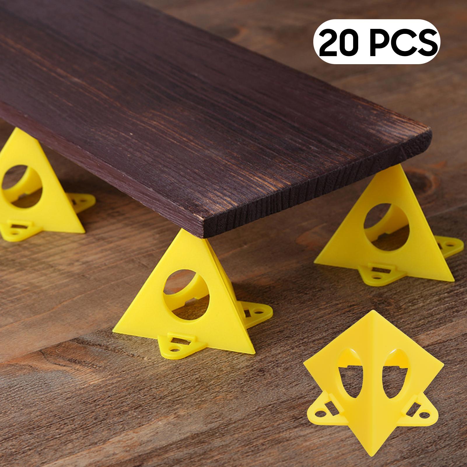 

20 PCS Stackable Painting Stands Cone Paint Rack Cabinet Doors Riser Support for Shutters Furniture Crafts Moldings