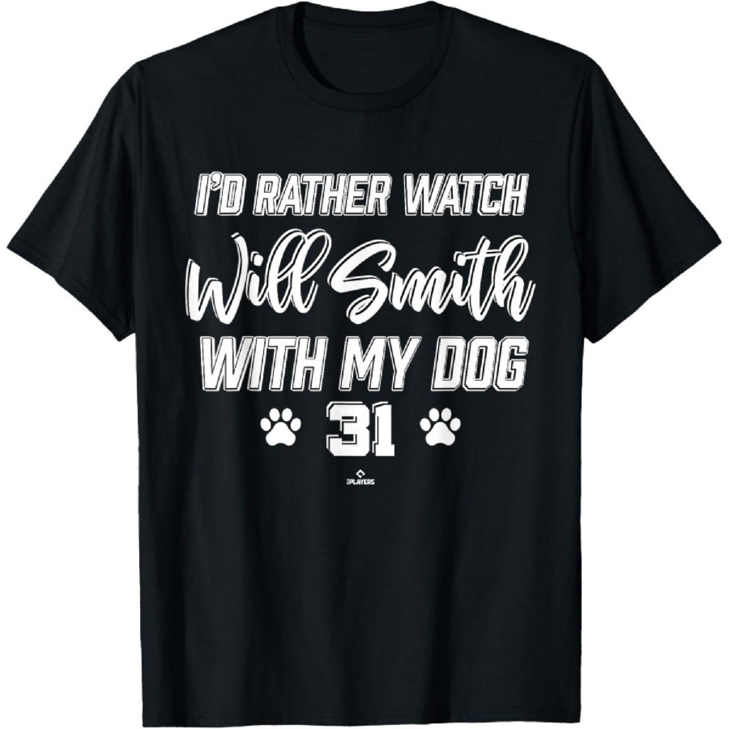

With My Dog Will Smith Kansas City Baseball MLBPA T-Shirt XXXXXL чорний