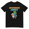 Hühner-Jockey Zombie Pixel Art Zombie-Gamer Lustiges T-Shirt