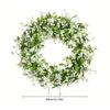 Artificial Summer Wreath Baby Breath Wreath for Front Door Farmhouse Garden Wedding Party Outdoor Decorations