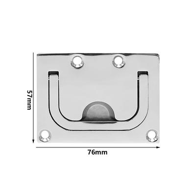 2pcs Hatch Pull Flush Lift Solid Boat Ring Hatches Handles with Screws