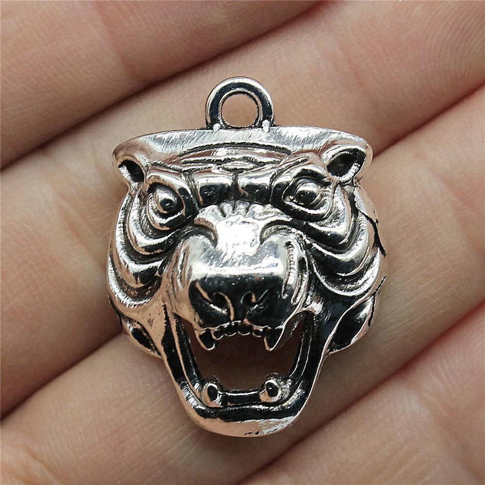 Charms Tiger Lion Wolf Pendants Kids' Jewelry Materials QC131