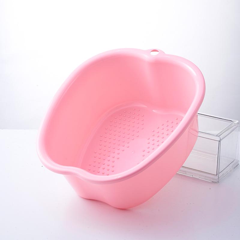Thickened Apple-Shaped Plastic Foot Spa Basin for Massage and Soaking