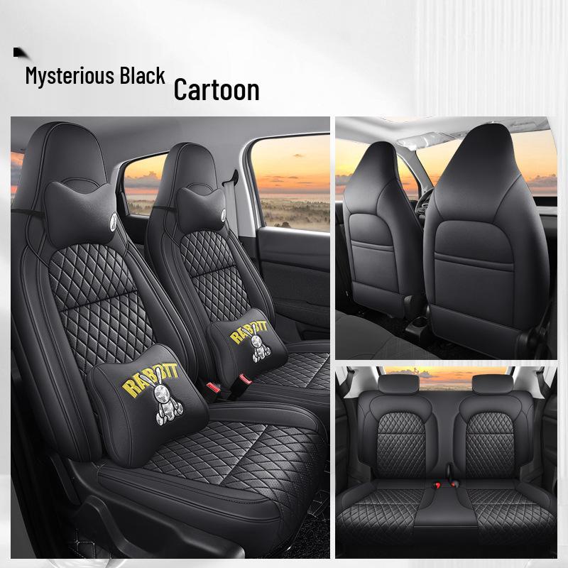 Leapmotor T03 Cartoon Seat Covers - Full Coverage, 22 Models, All-Season Universal Fit.