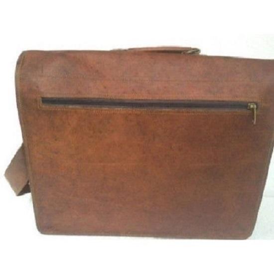 Men's Leather Bag Business Messenger Laptop Shoulder Briefcase Handbag Brown