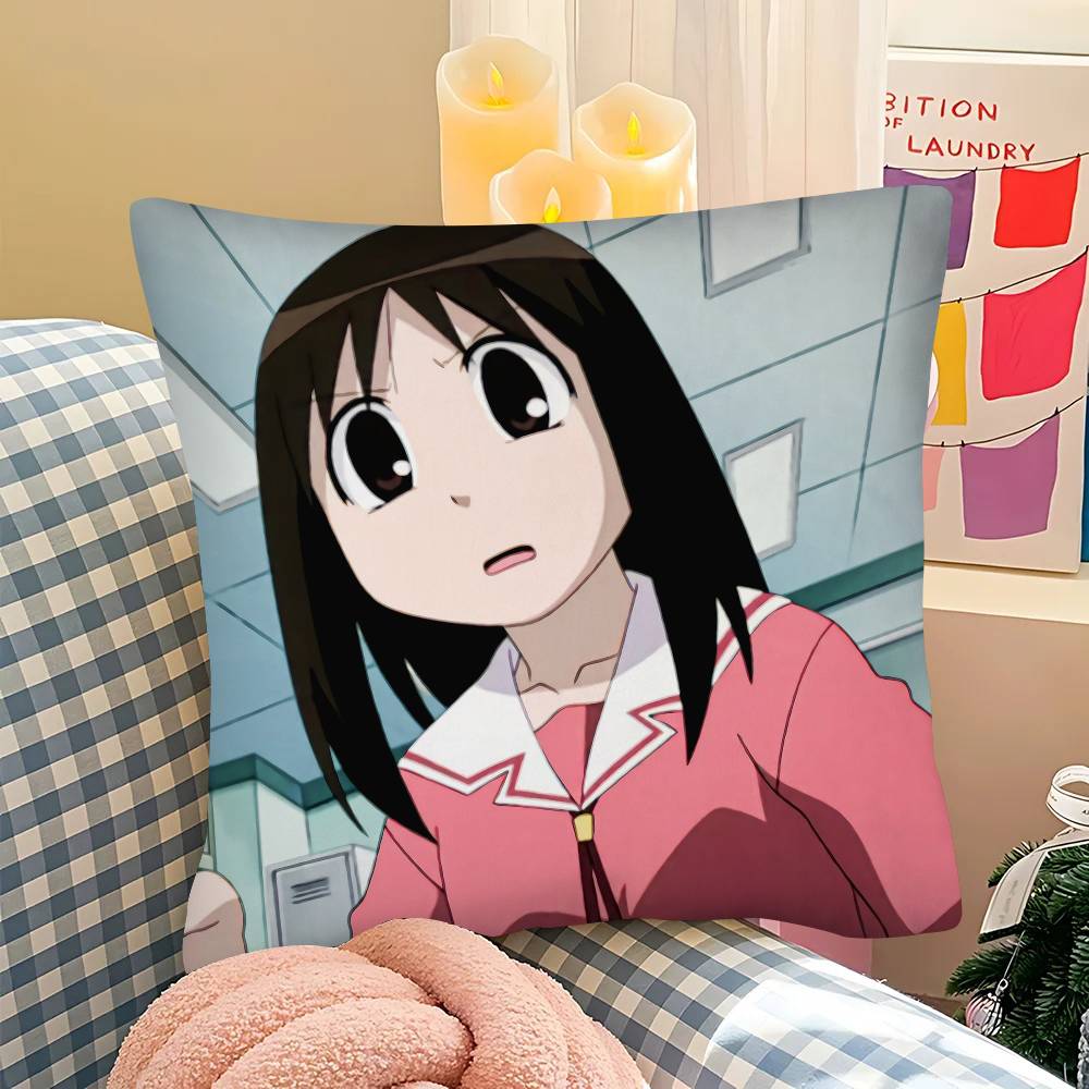 pc Anime AAzumanga DDaioh Pillow Case Fashion Square Pillowcase Bedroom Sofa Room Ins Decoration Leisure