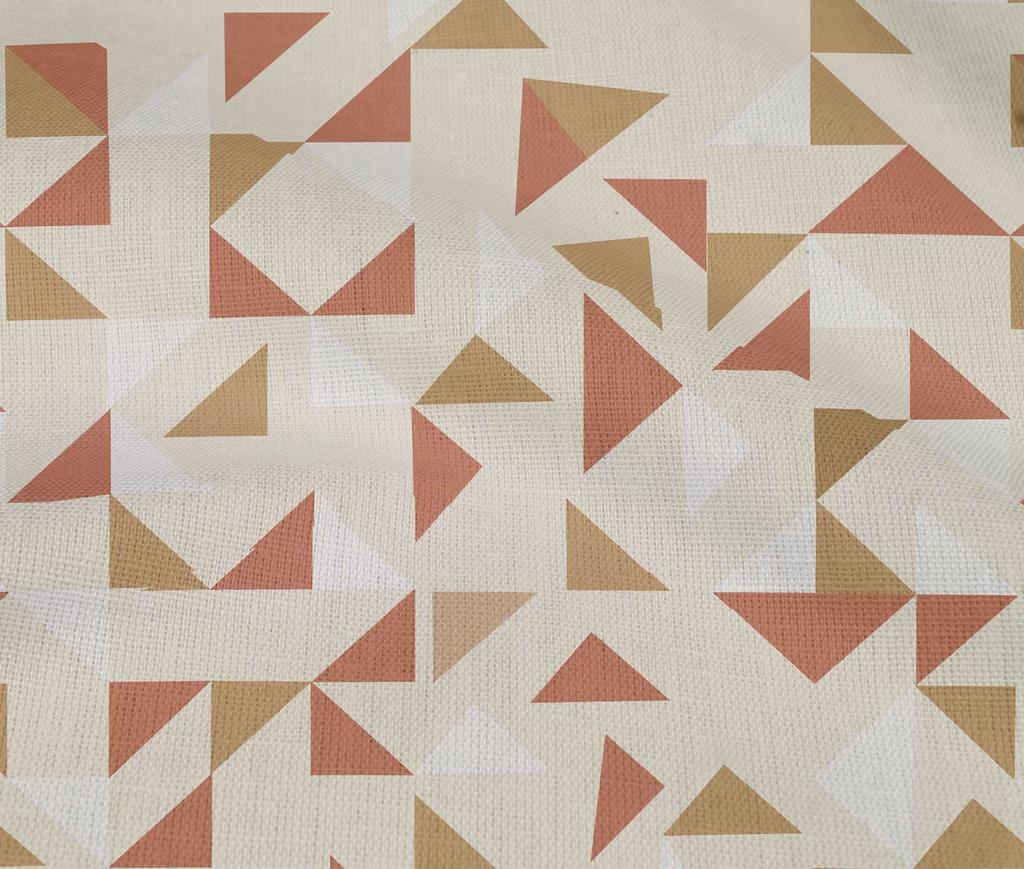 oneOone Cotton Flex Beige Stoff Geometrischer Nähstoff Meterware Bedruckt DIY Kleidung Nähzubehör 40 Zoll
